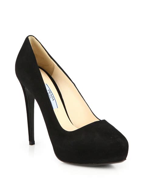 prada heels black stripe|prada pumps heels.